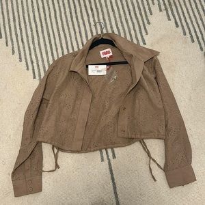 Solid and striped harlow top